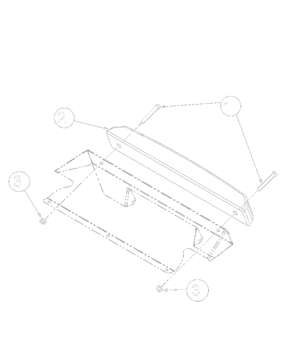 Attachment / 590-302 42 Inch Double Bagger (2008) 590-302-000 (2008) / Weight Bar 2 Diagram and Parts List for 17AA5AAG700 2008 Yard Machines Lawn Tractor
